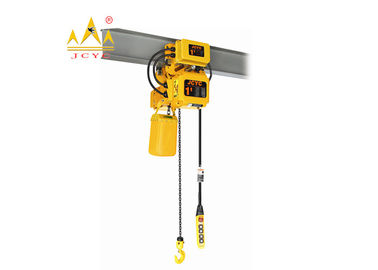 Yellow Color Electric Double Speed Chain Hoist 0.25 Ton - 10 Ton