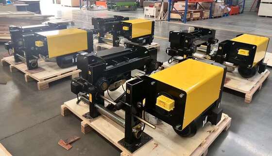 Single Girder Electric Wire Rope Hoist with Double Speed Compact Structure and Low Headroom Design