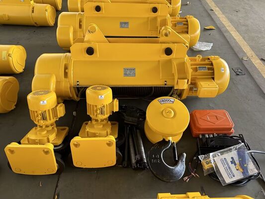 10 T Large Capacity Electric Wire Rope Hoist with 220v-440v,50HZ/60HZ Power and 6m Lifting Height