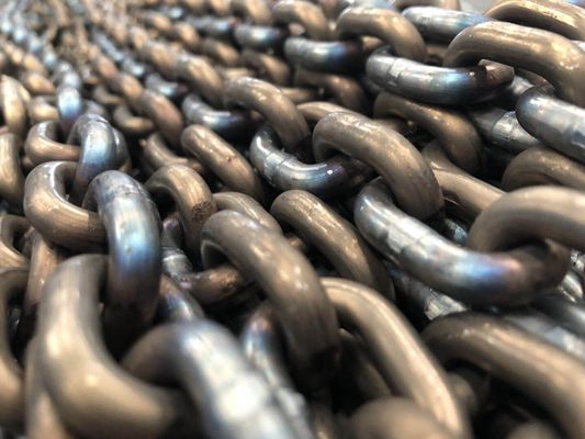 Maximum 32mm G80 Lifting Chain , Polishing And Black Blackened Lifting Chains